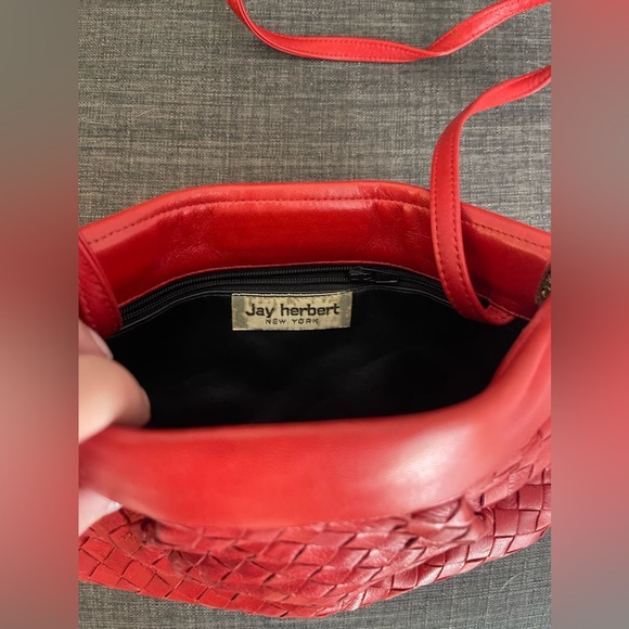 Jay Herbert Vintage Red Shoulder Bag Made in the USA - Picture 5 of 8